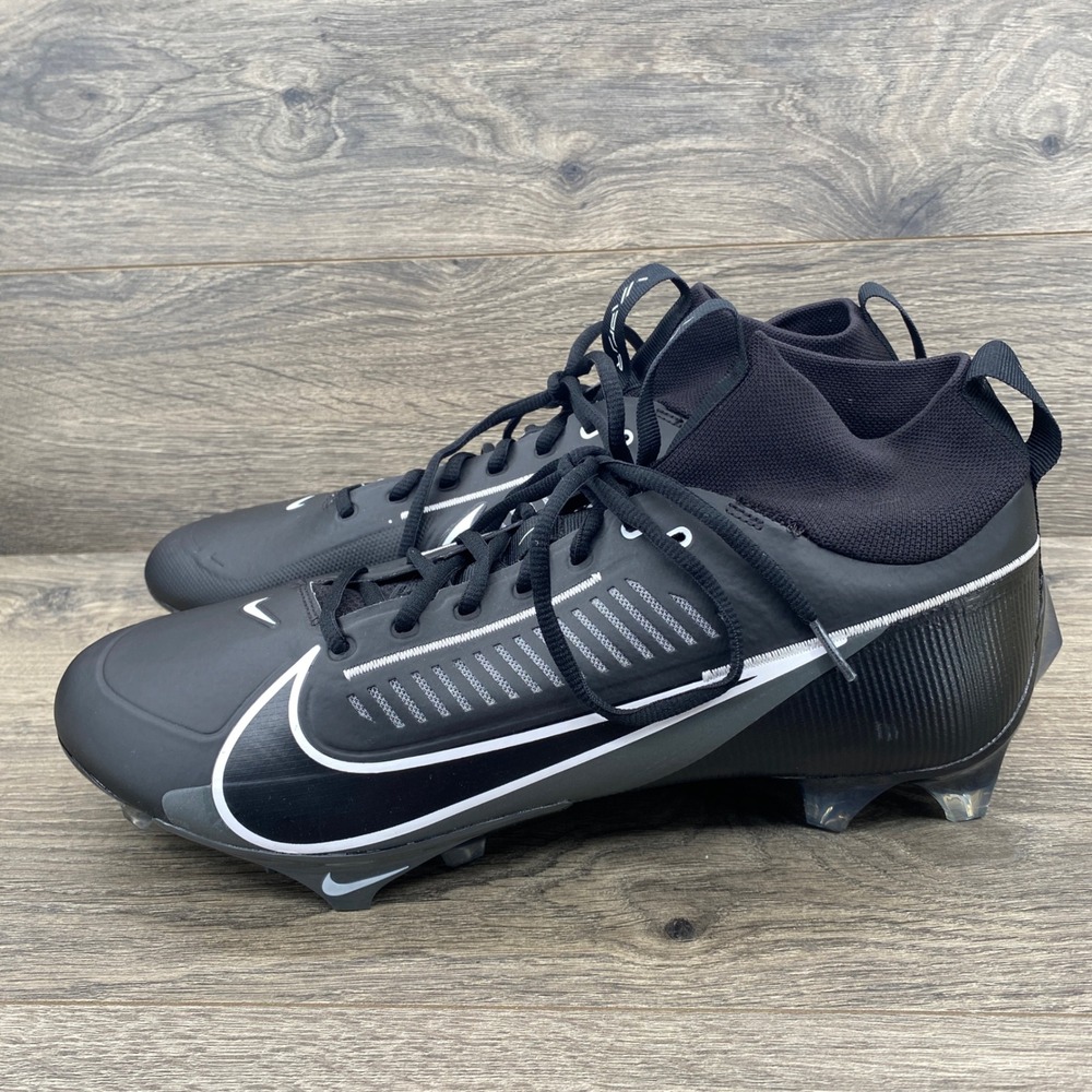 Nike Vapor Edge Pro 360 2 Football Cleats Men's 13.5 Black White FN7760-001
